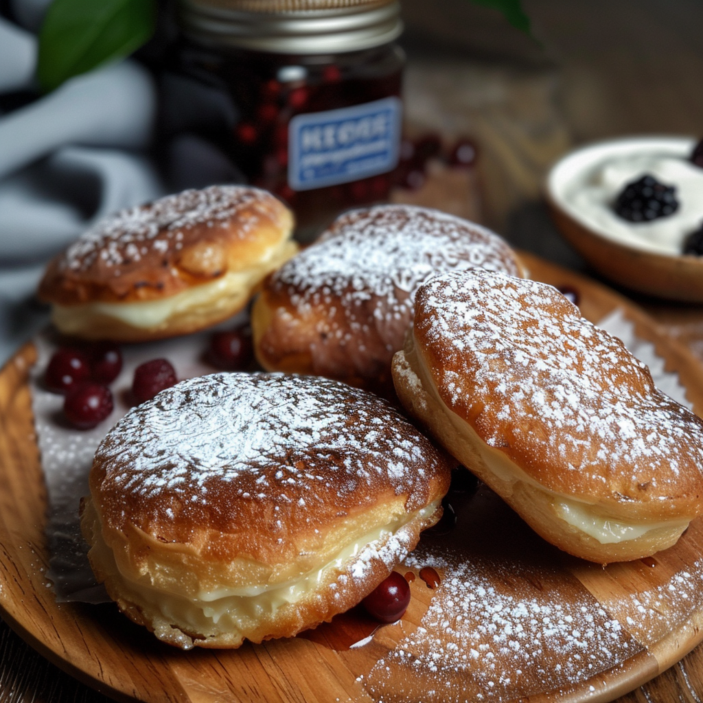 Beignets de Camembert et Confiture de Myrtilles