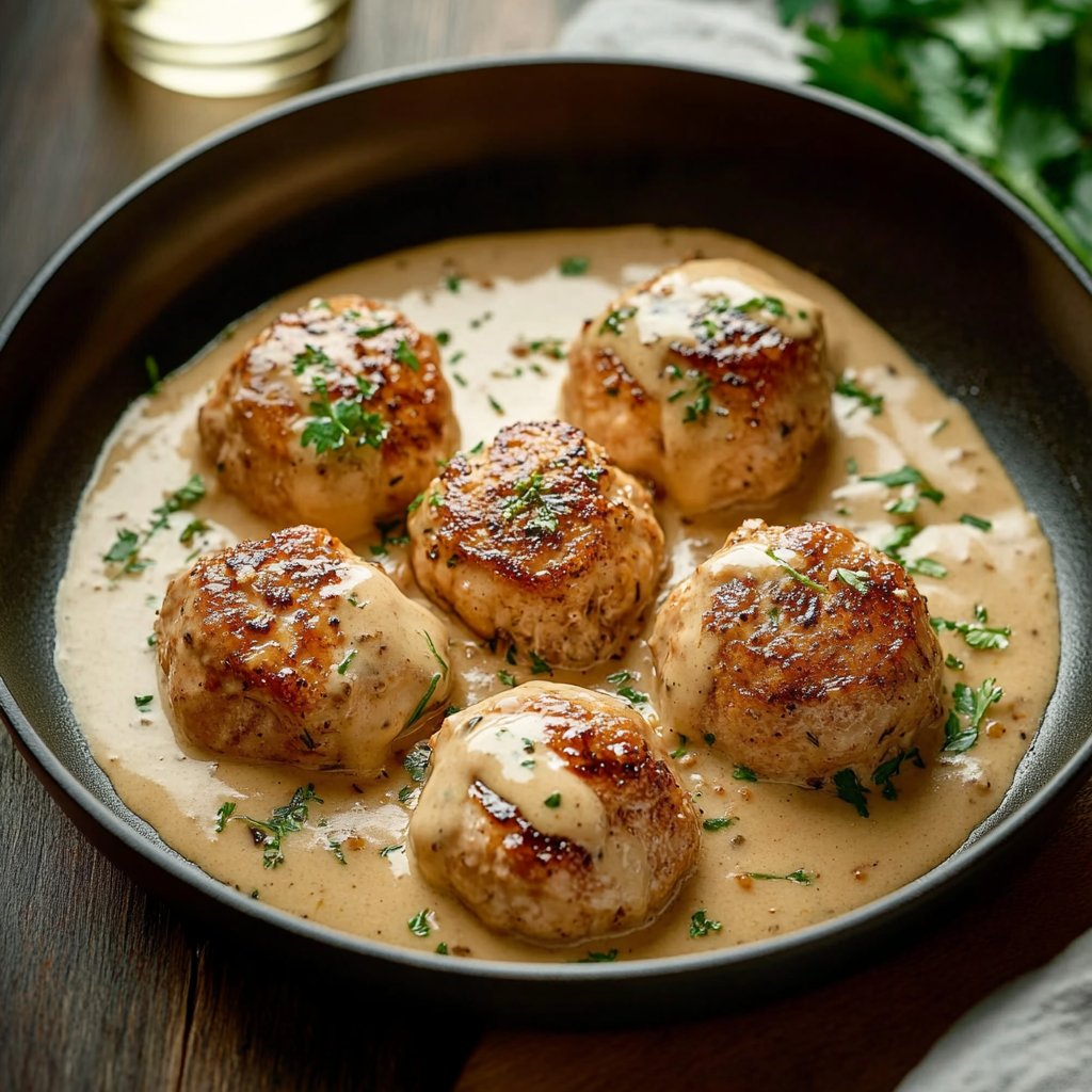 Boulettes de Poulet Crémeuses