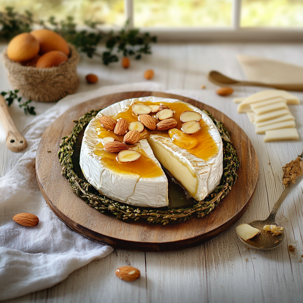 Brie aux Abricots et Amandes