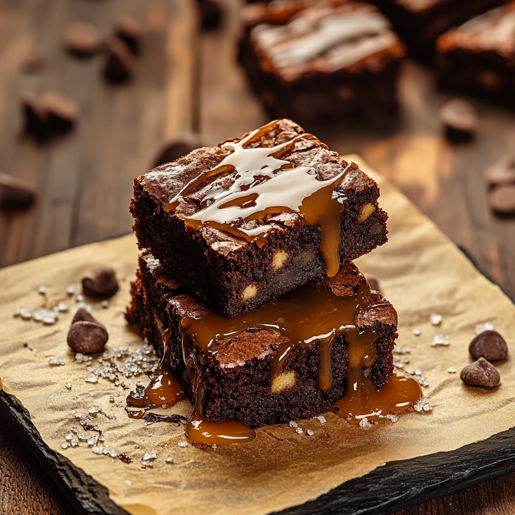 Brownie Chocolat Caramel au Beurre Salé