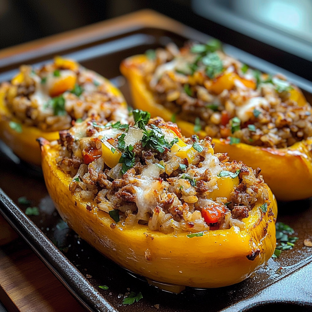 Butternut Farci au Riz et Viande Hachée: Une Recette Savoureuse