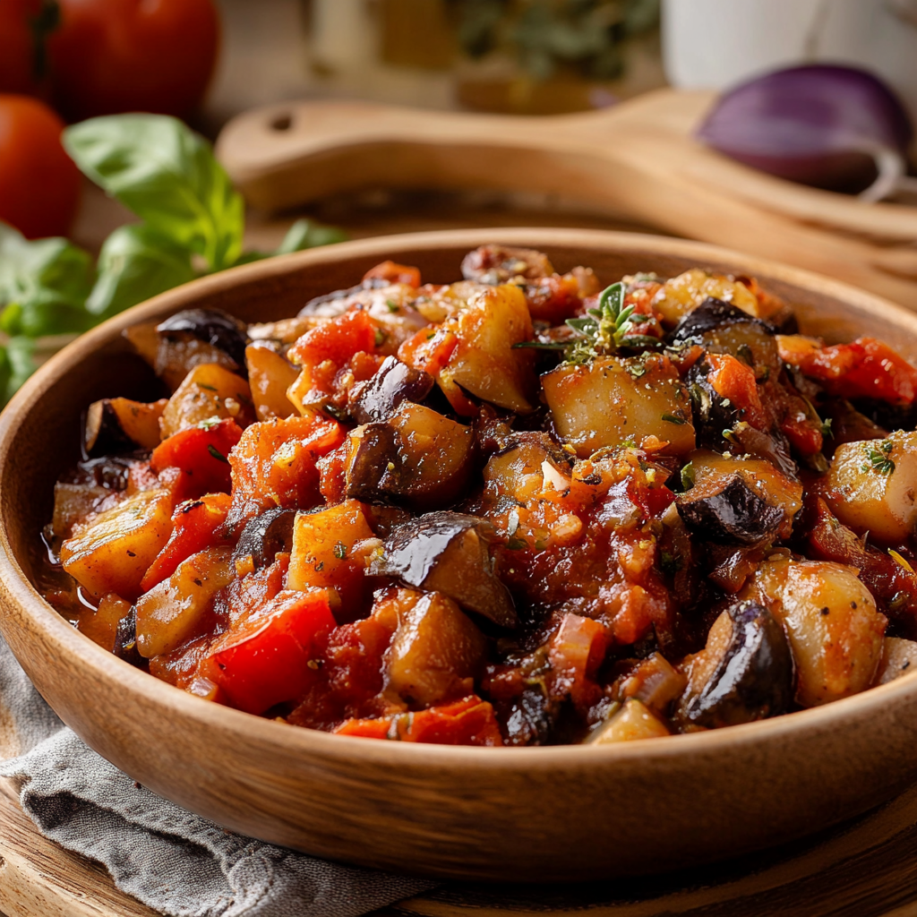 Caponata Facile aux Aubergines