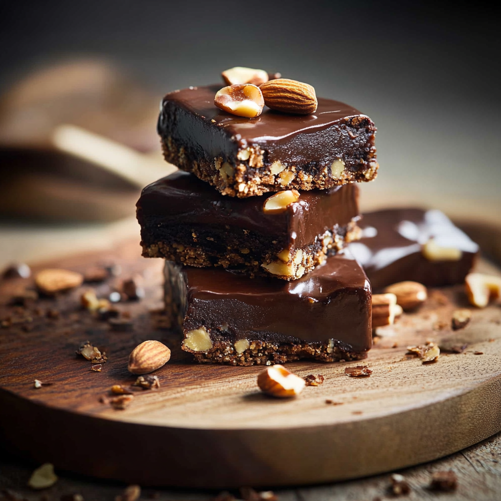 Carrés Moelleux aux Noix et Chocolat