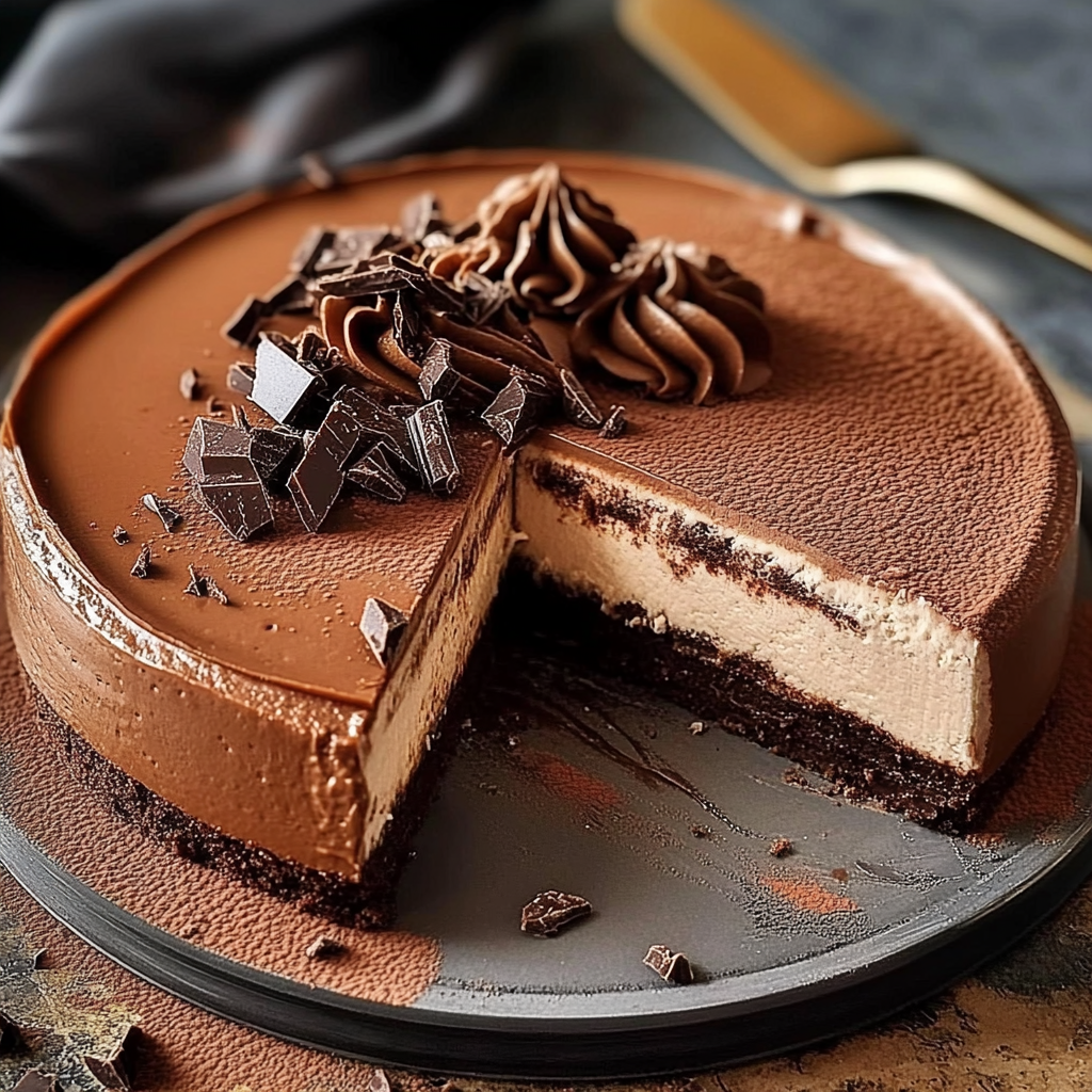 Cheesecake Tiramisu au Chocolat sans Cuisson