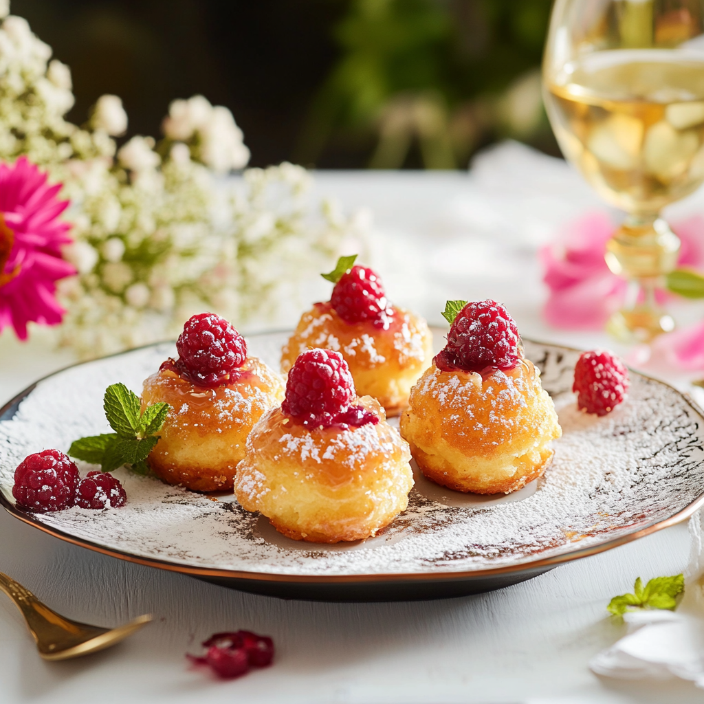 Chouquettes Gourmandes aux Framboises