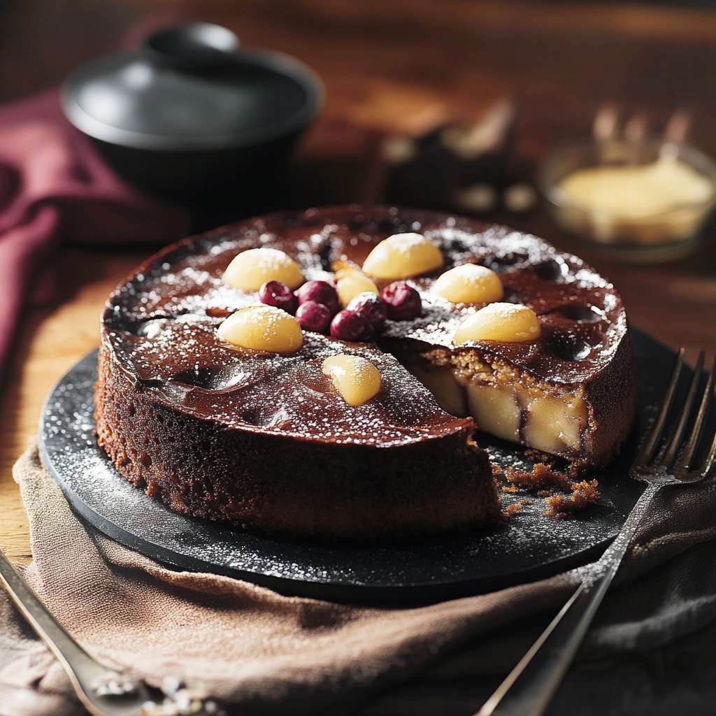 Clafoutis Poires Chocolat