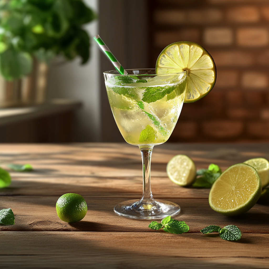 Cocktail Citron-Menthe Énergisant
