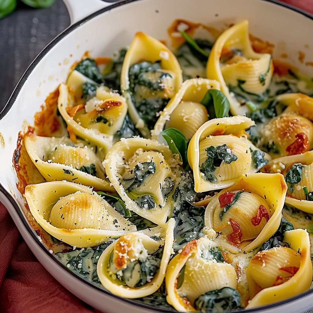 Conchiglioni Ricotta Épinards: Recette Italienne Savoureuse