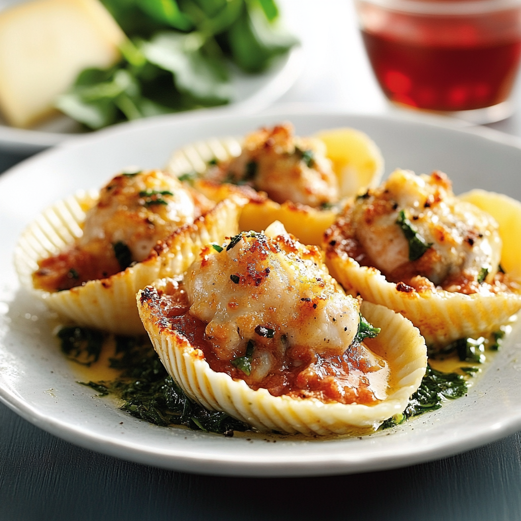 Coquilles Farcies Épinards Fromage : Recette Savoureuse