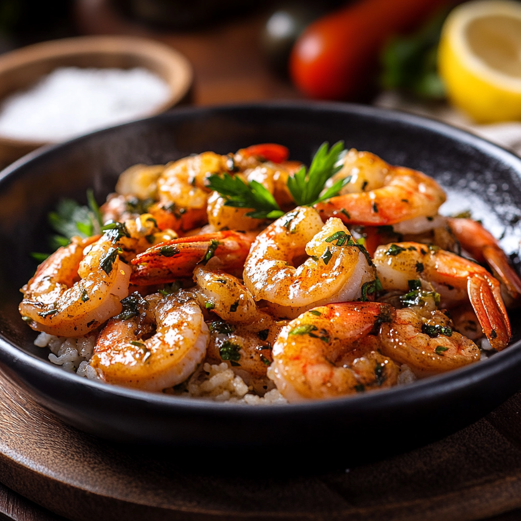 Crevettes Sautées Aigre Doux