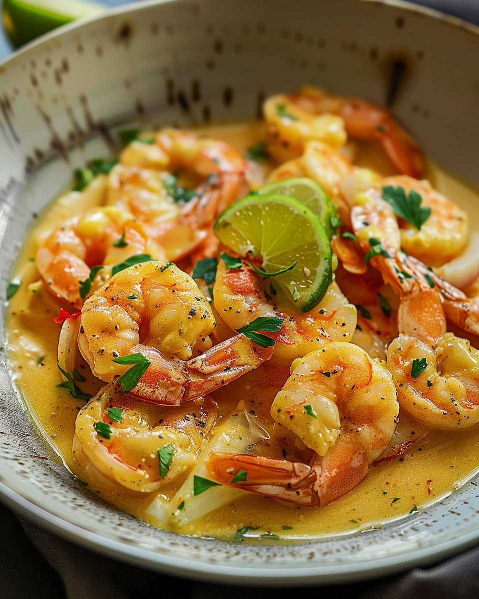 Crevettes au Lait de Coco