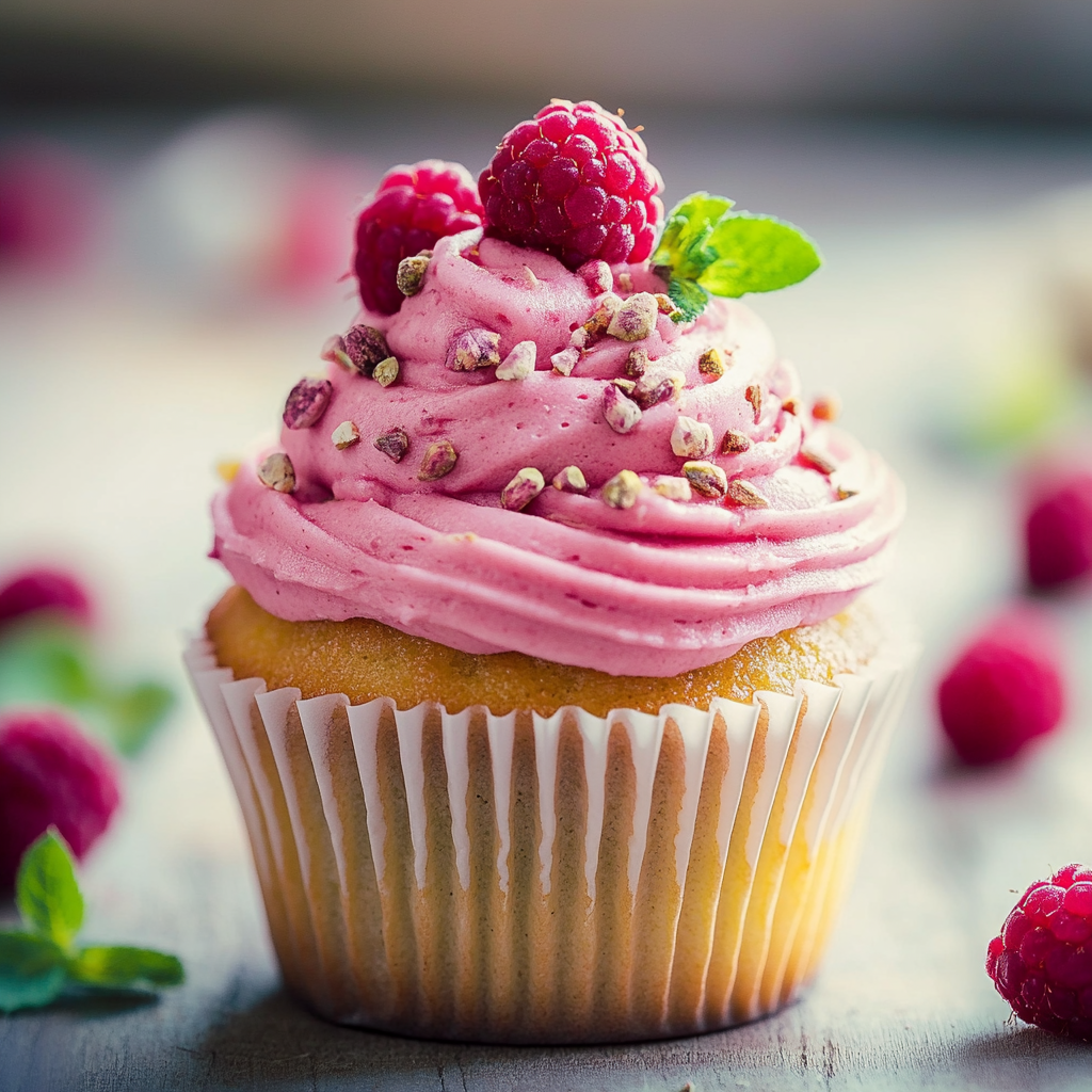 Cupcakes Pistache Framboise