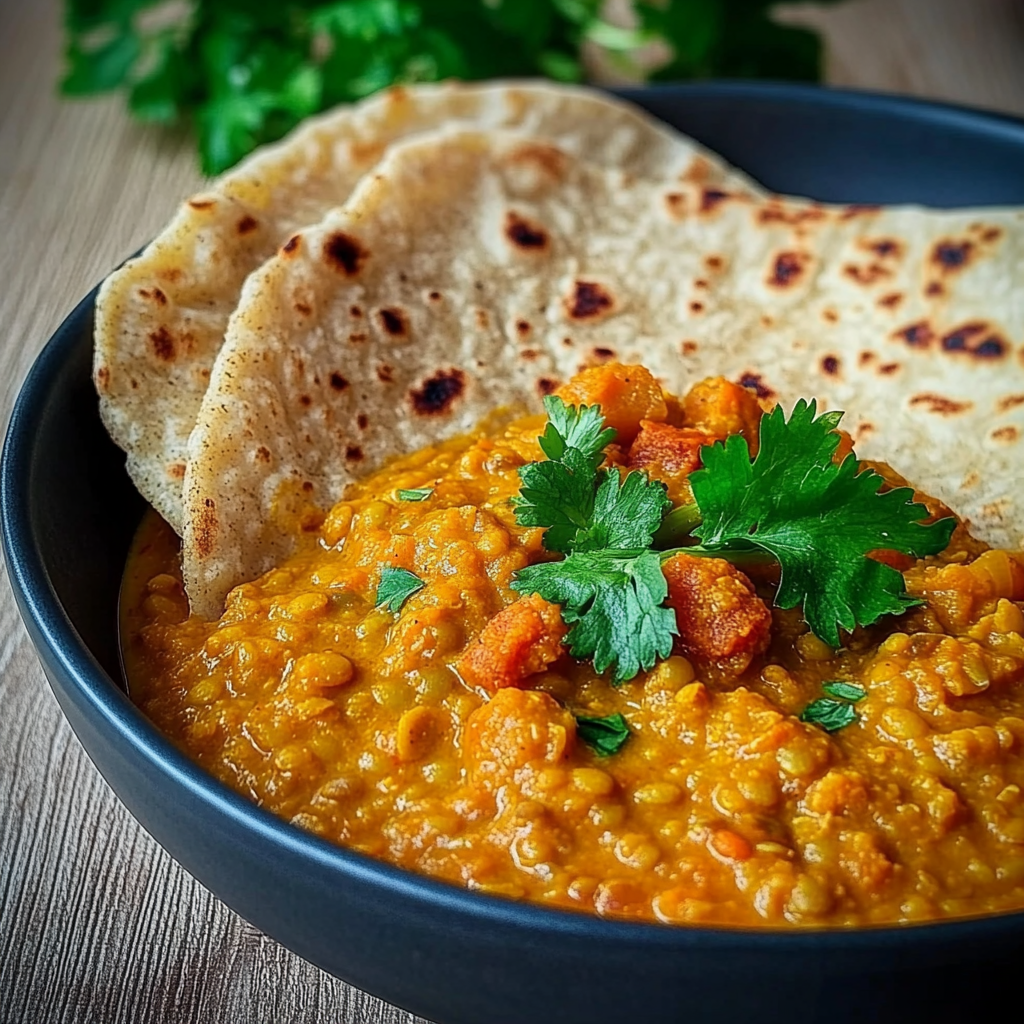 Dahl de Lentilles Corail au Lait de Coco