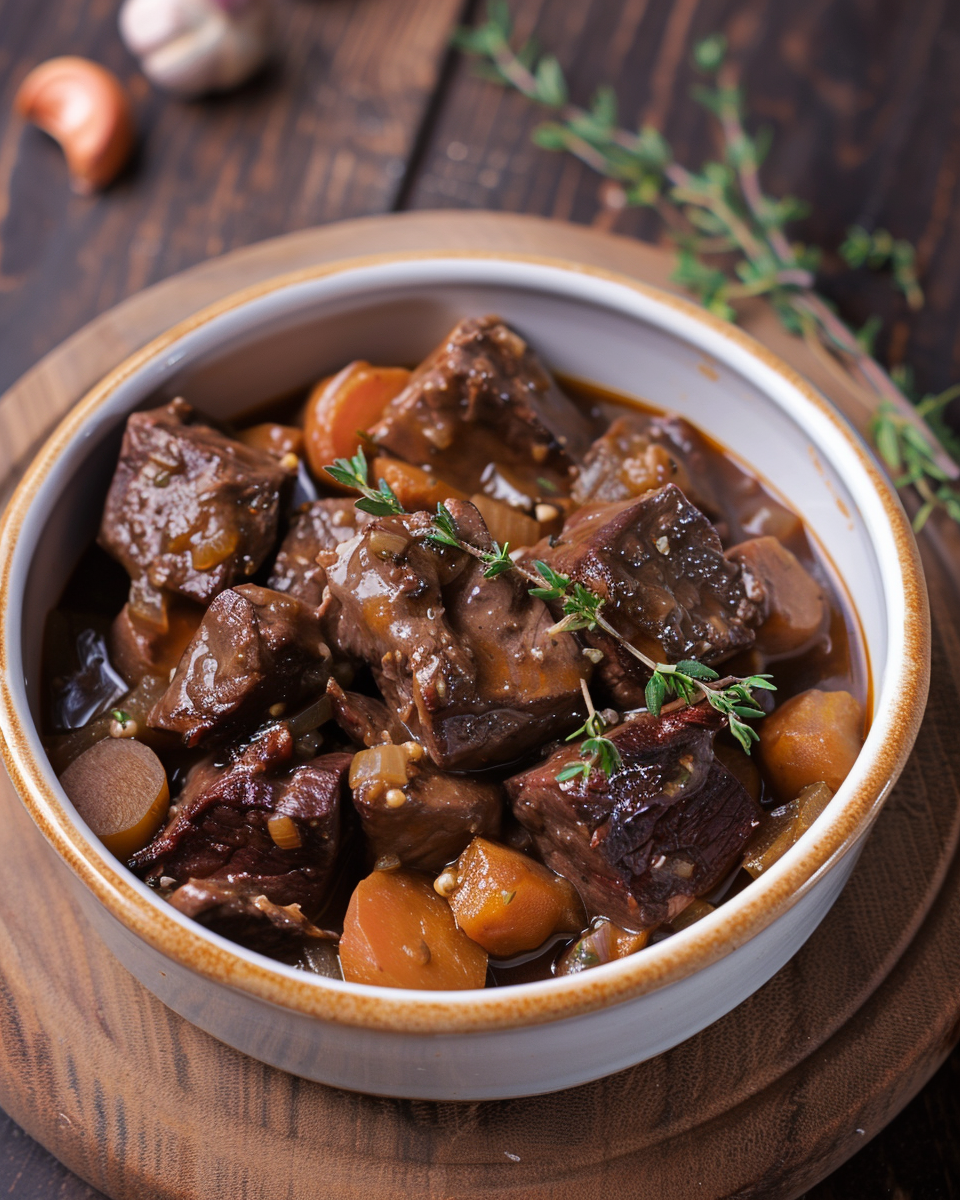 Daube de Bœuf Traditionnelle – Recette Facile et Savoureuse