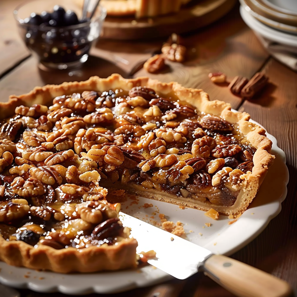 Délice Croquant : Tarte aux Noix