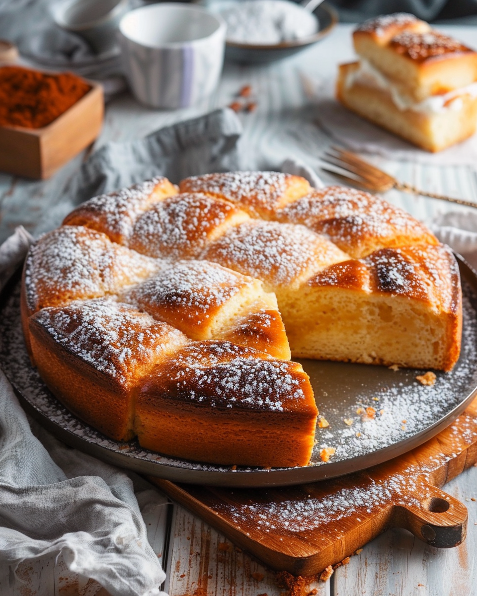 Délice de Gâteau Brioché à la Crème