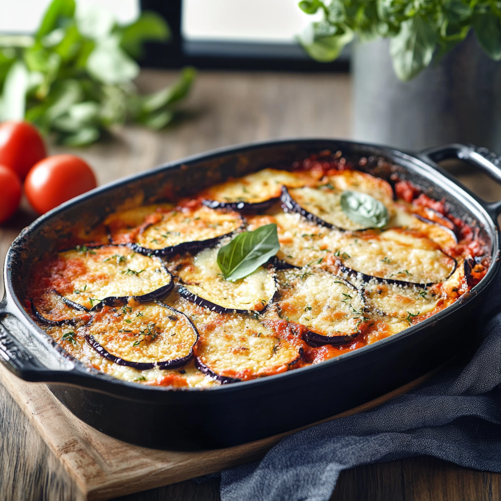 Délicieux Gratin d’Aubergines et Tomates