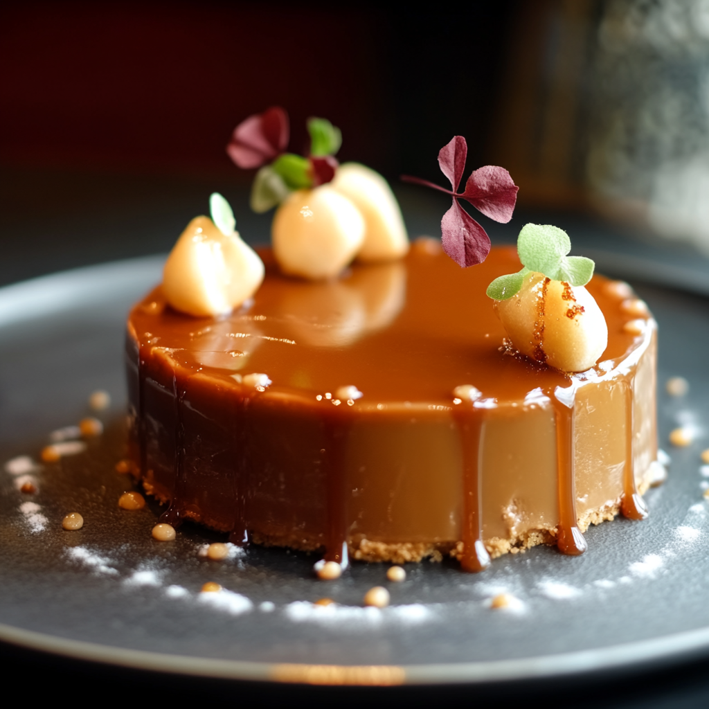 Entremet Poires et Caramel