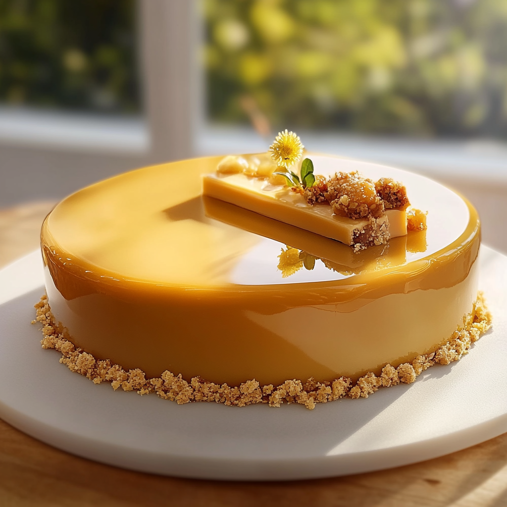 Entremets Vanille-Caramel-Spéculoos