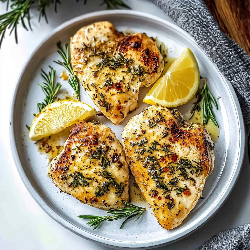 Escalopes de Poulet au Thym et Citron