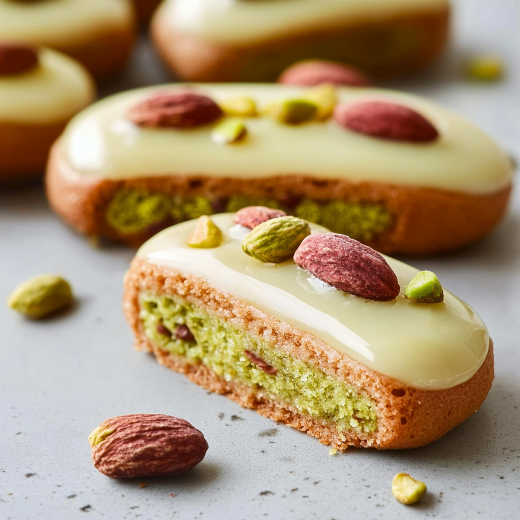 Financiers Pistaches et Chocolat Blanc