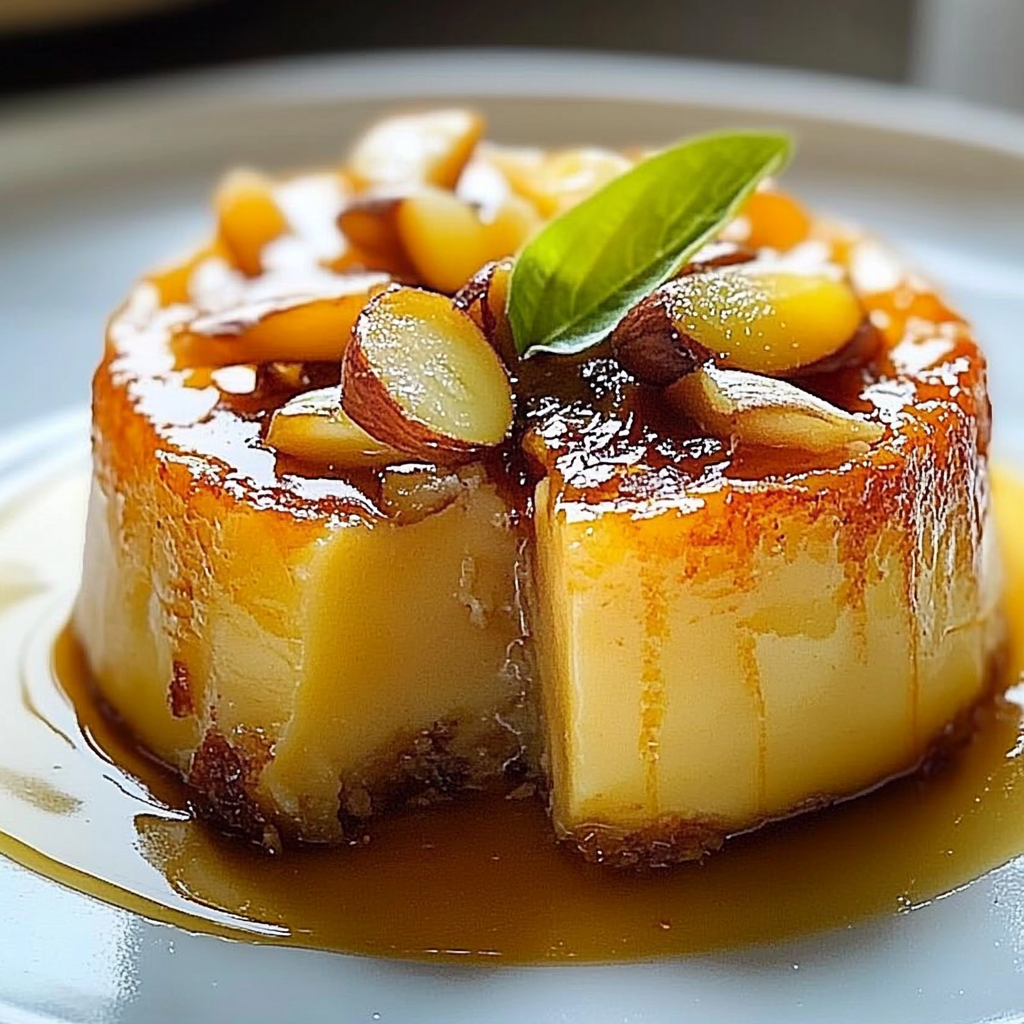 Flan Vanille aux Noix de Pécan