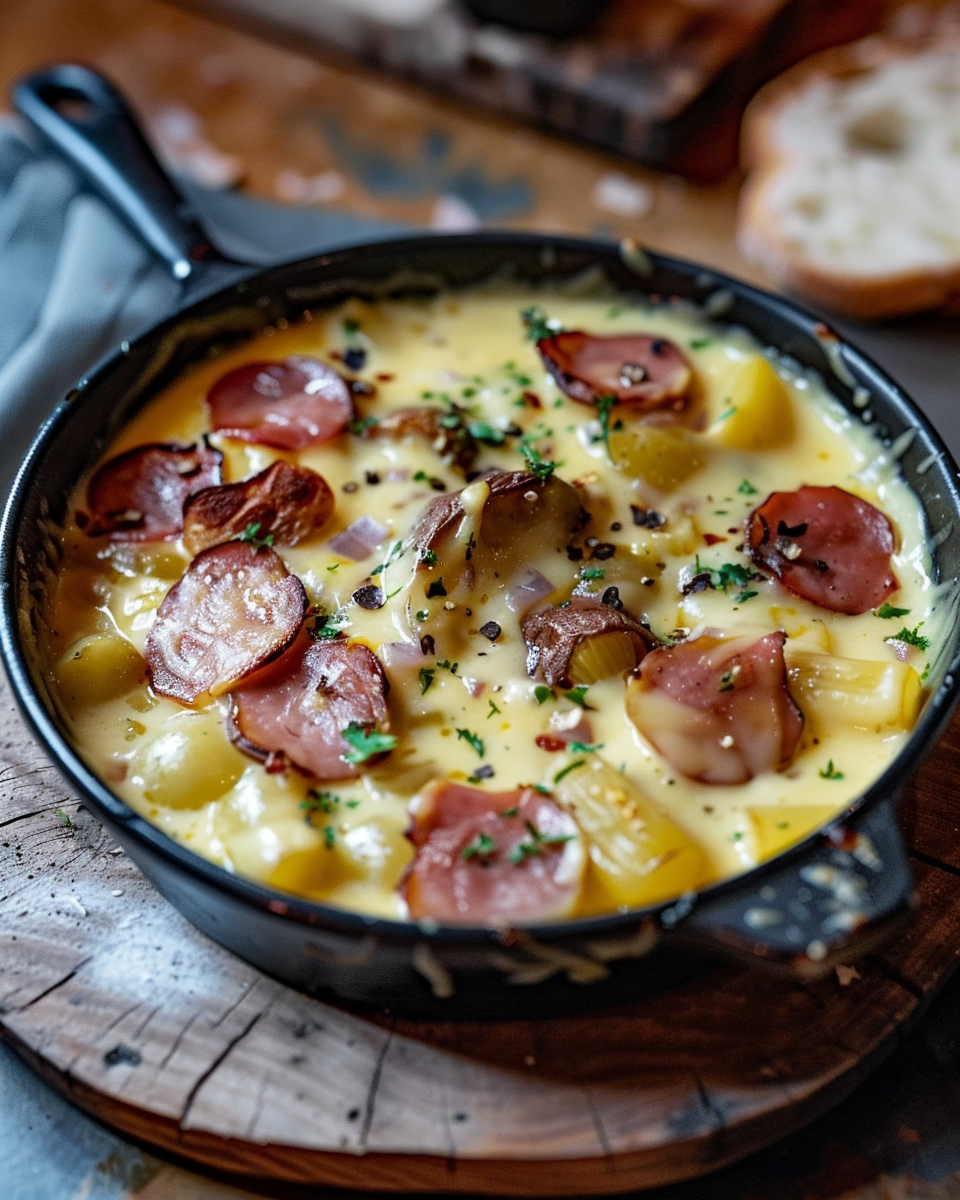 Fondue d’Endives aux Saucisses Fumées: Recette Réconfortante