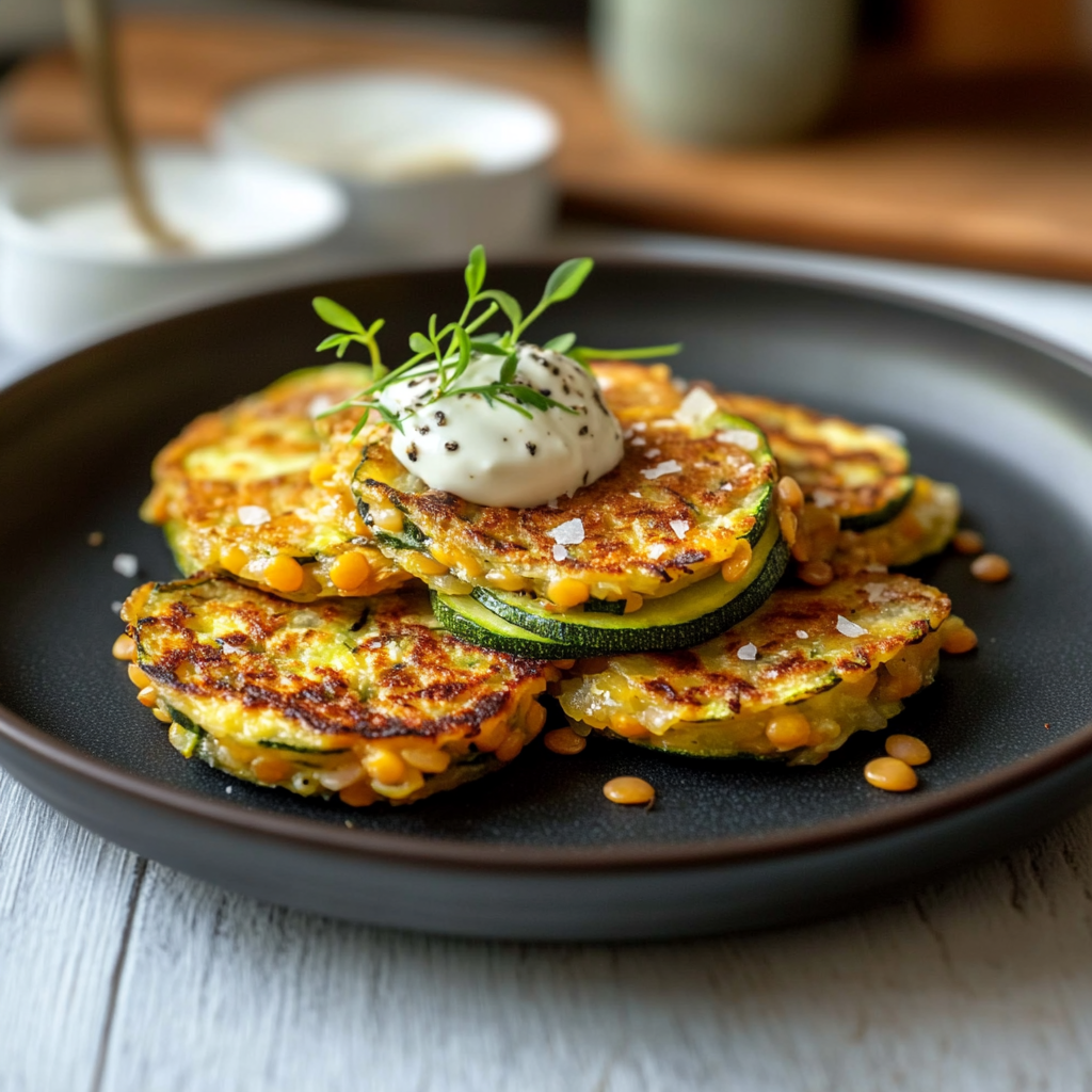 Galettes de Lentilles Corail et Courgettes : Simple et Sain