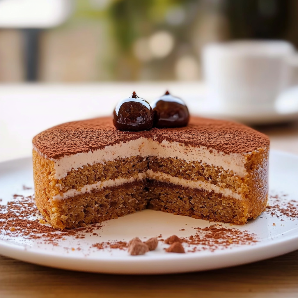 Gâteau Magique au Café : Un Délice en Trois Couches