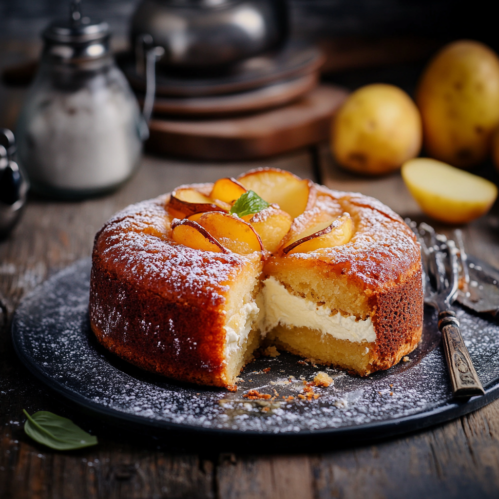 Gâteau Ricotta-Pommes Délicieux