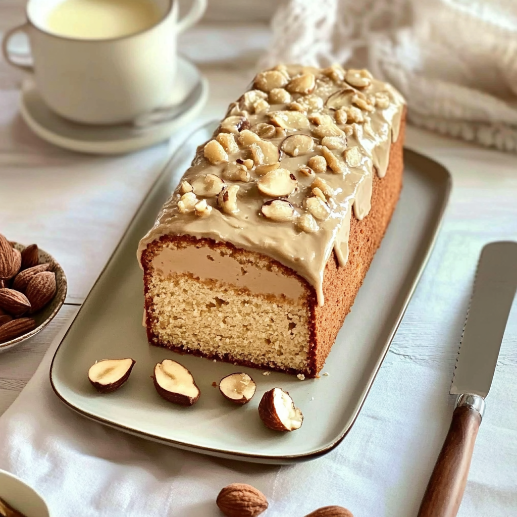 Gâteau Vanille, Spéculoos et Noisettes Caramélisées