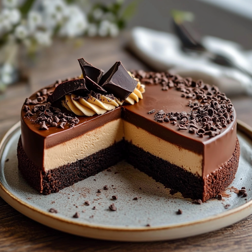Gâteau crémeux chocolat & petits-beurres sans cuisson