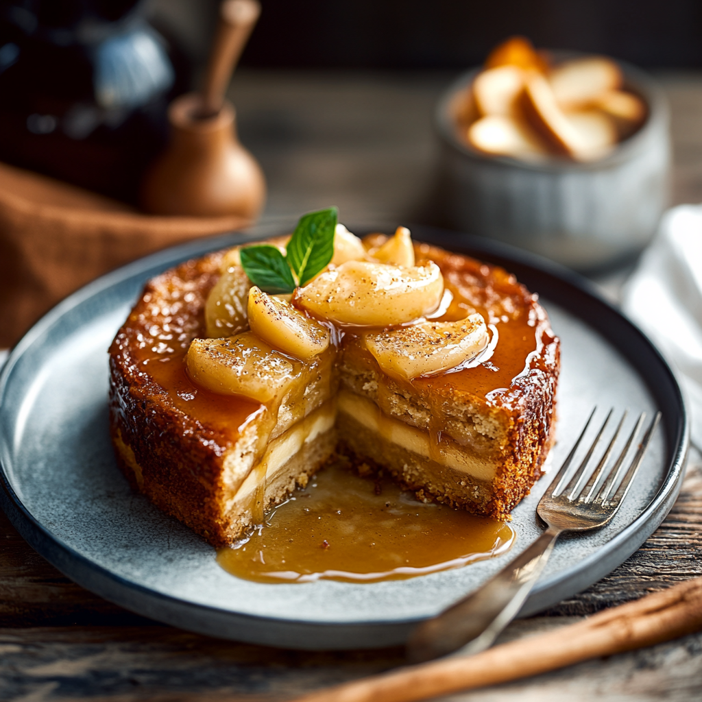 Gâteau d’Automne à la Poire et au Caramel