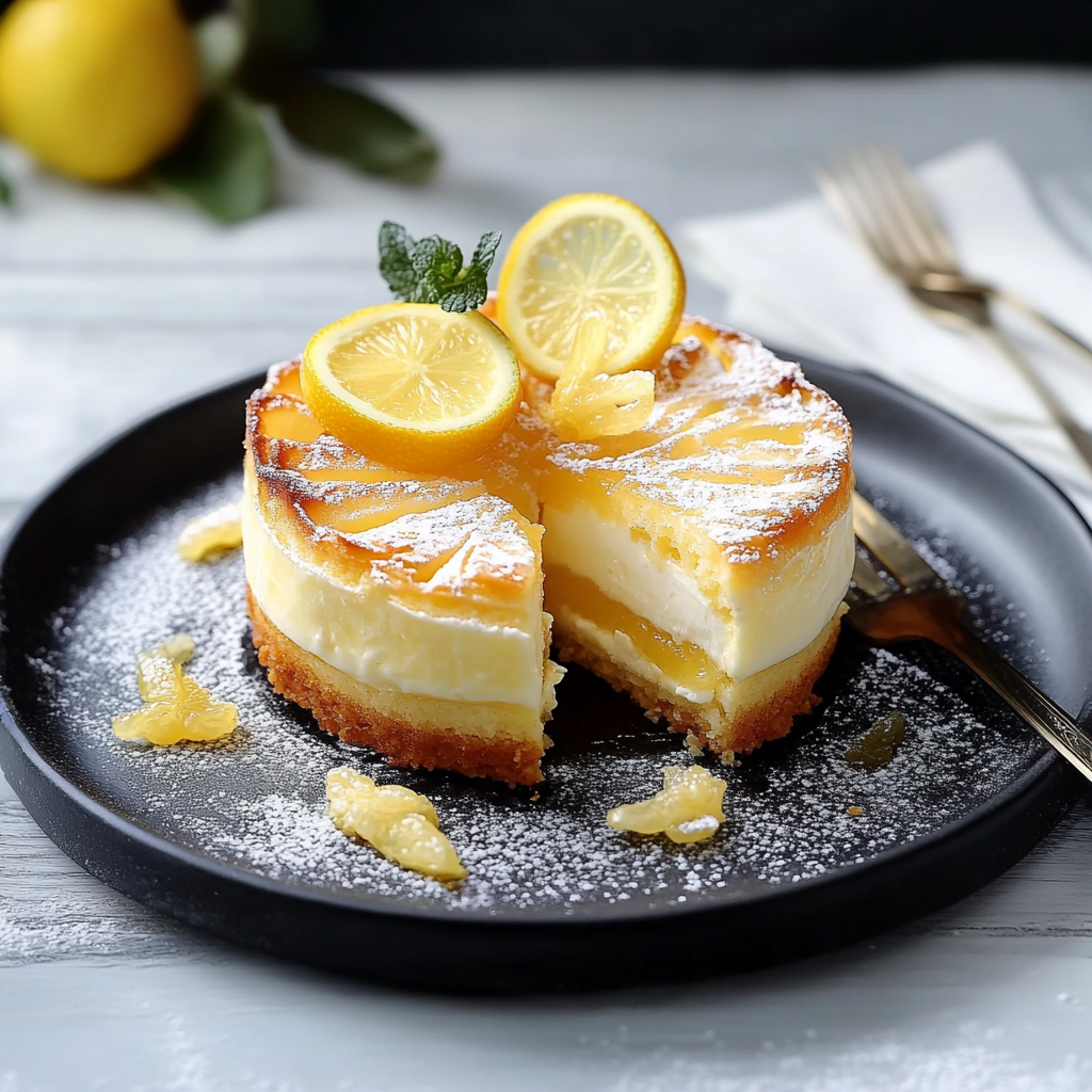 Gâteau léger au fromage blanc et citron