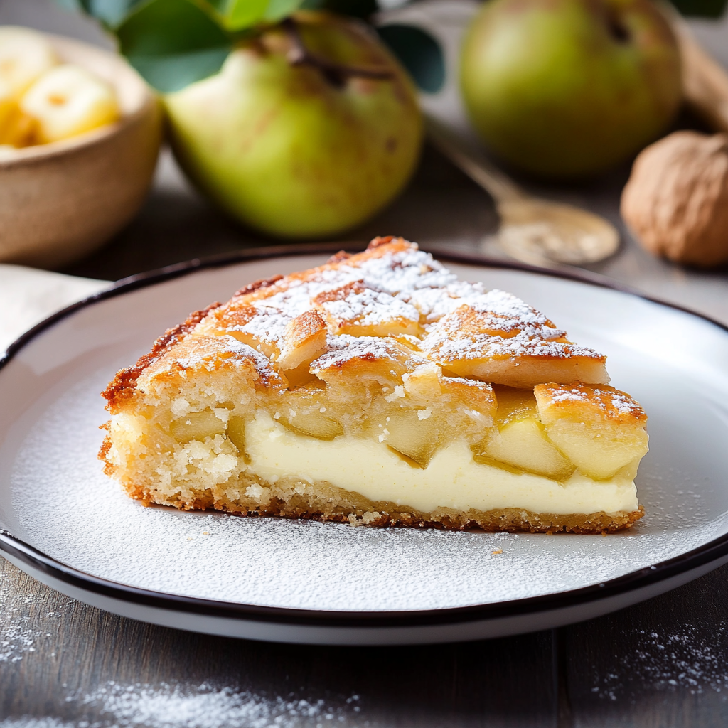 Gâteau nuage aux poires
