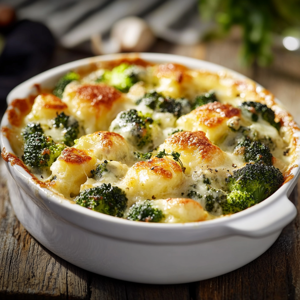 Gratin de Brocoli Crémeux