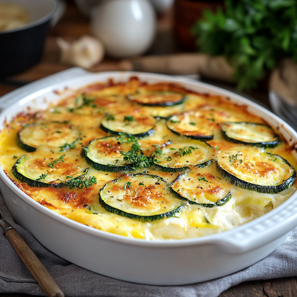 Gratin de Courgettes au Thon : Un Plat Léger et Savoureux