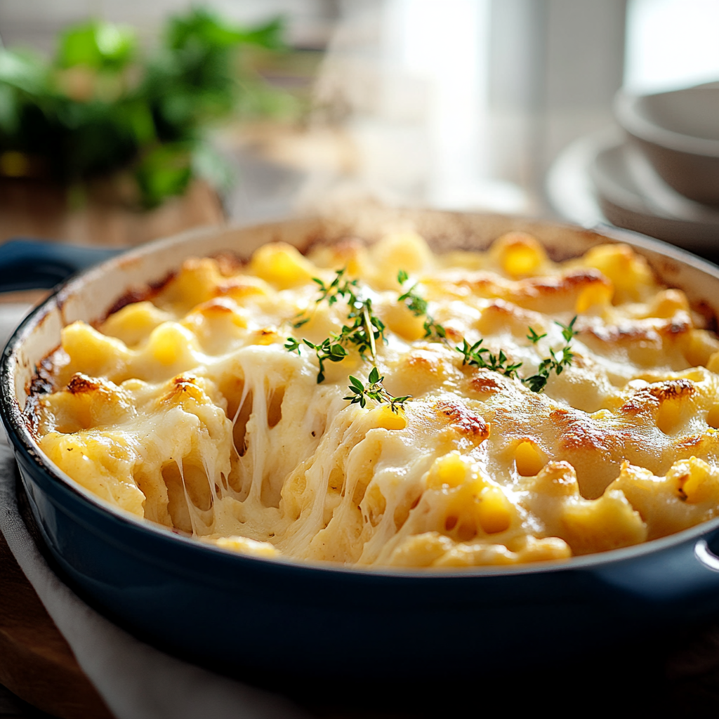 Gratin de Macaronis Crémeux