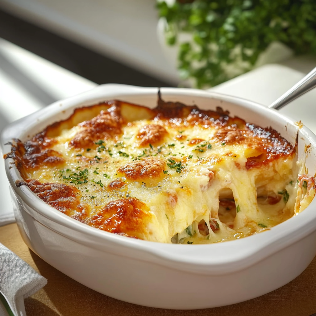 Gratin de Pâtisson : Délice Crémeux au Fromage