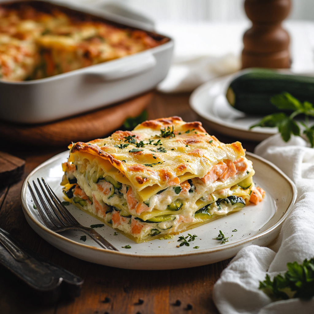 Lasagnes Saumon et Courgettes