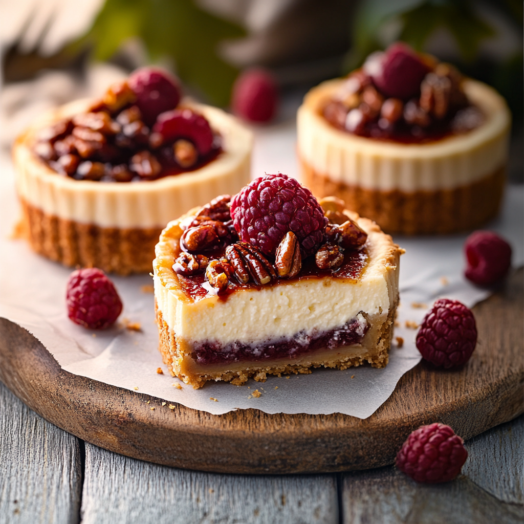 Mini Cheesecakes Pacanes
