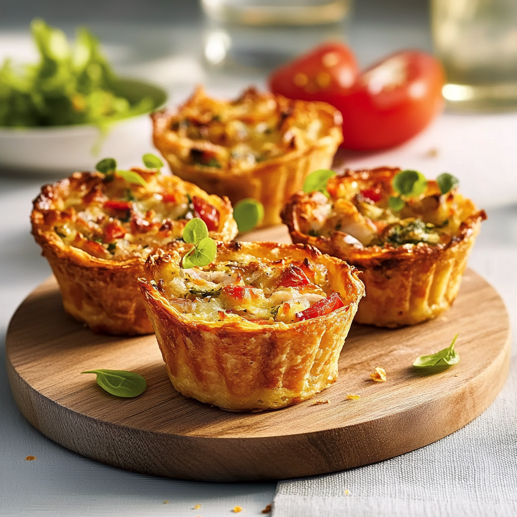 Mini Quiches Poulet Mariné