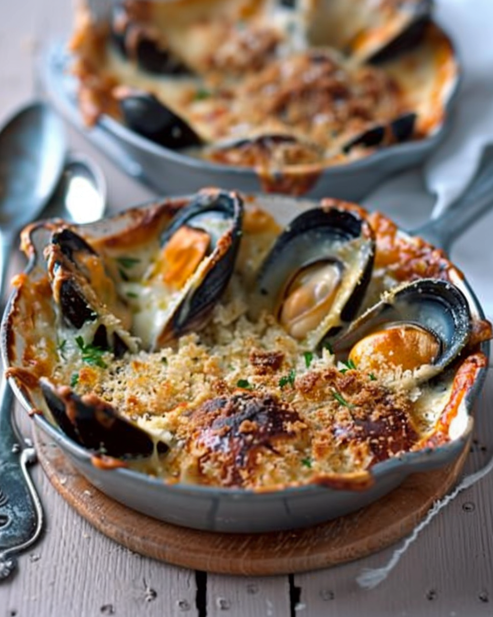 Moules Gratinées au Comté