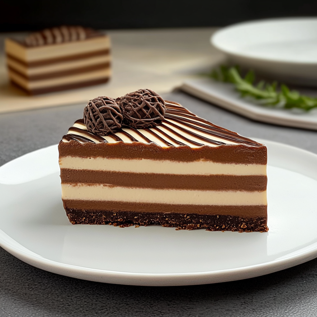 Mousse Zébrée aux Deux Chocolats