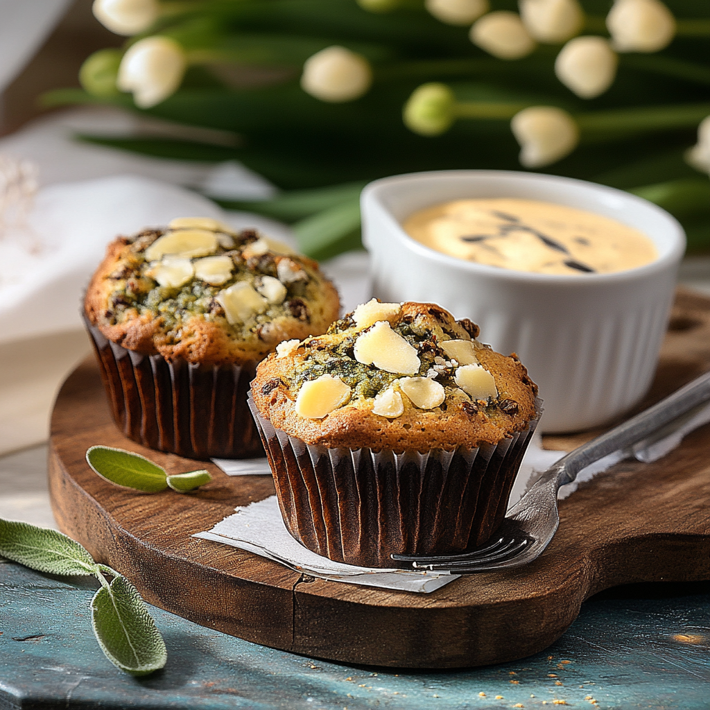 Muffins Salés à l’Ail des Ours