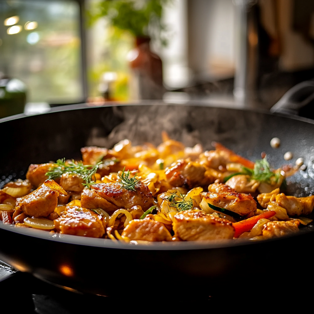 Nouilles Sautées au Poulet