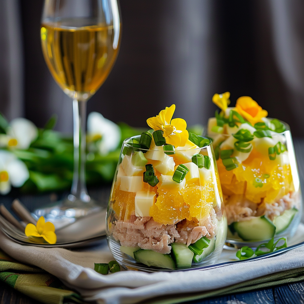 Œufs Mimosa en Verrines : Élégance et Saveur