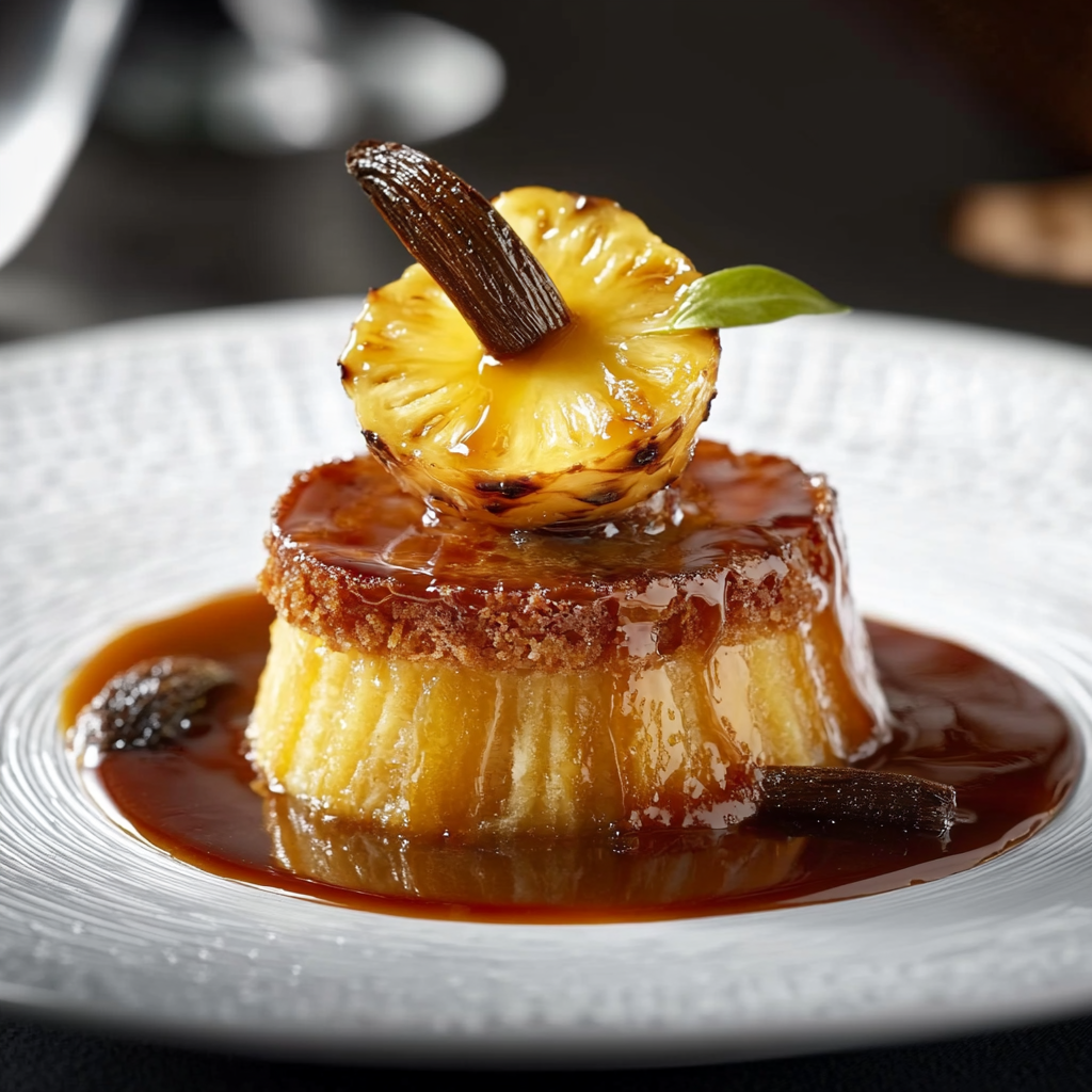 Palets Bretons aux Ananas Poêlé et Sauce Caramel