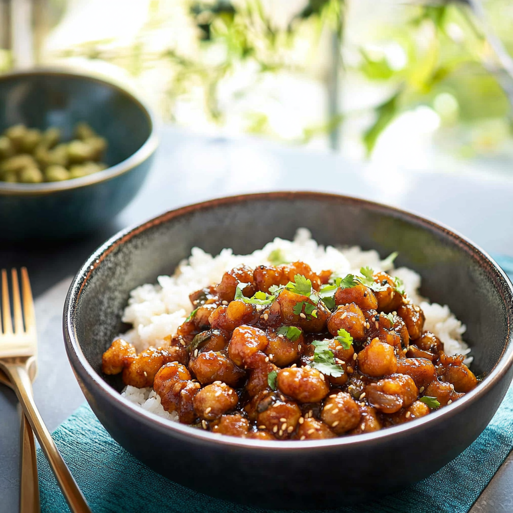 Pois Chiches Savoureux au Miso et Sésame