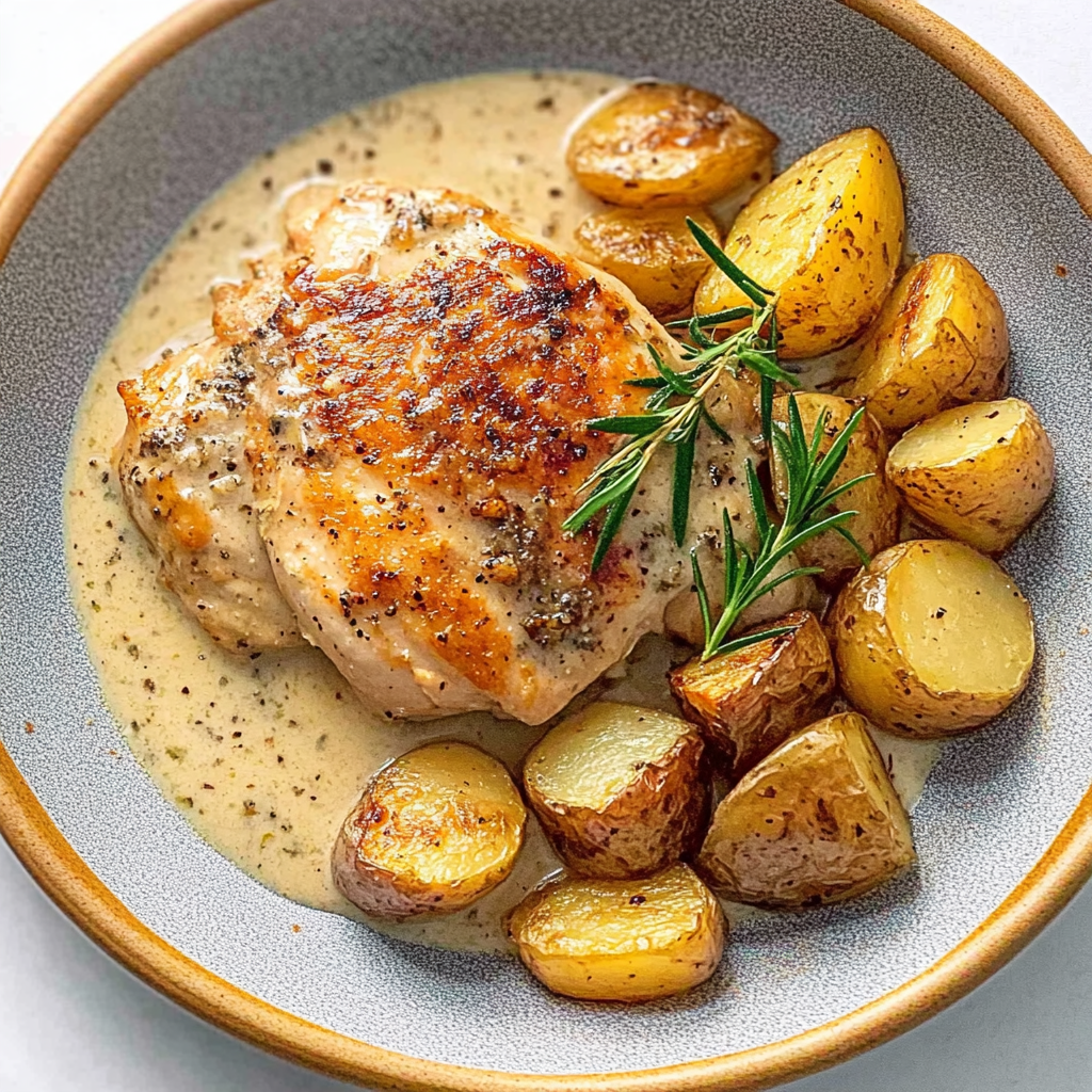 Poulet Moutarde et Pommes de Terre